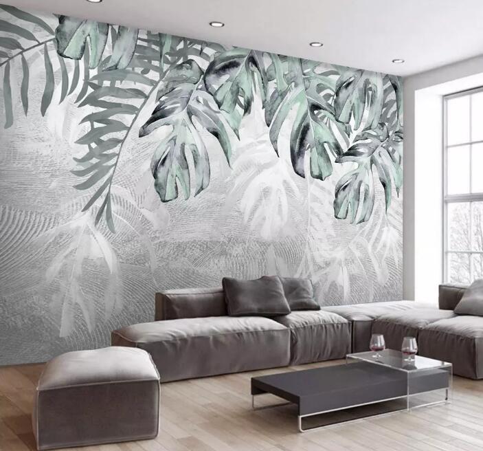 3D Green Leaf 975 Wall Murals Wallpaper AJ Wallpaper 2 
