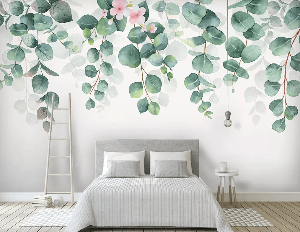 3D Vine Leaf Flower 369 Wallpaper AJ Wallpaper 2 