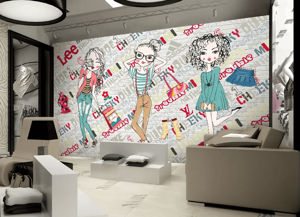 3D Cartoon Styling Girl 132 Wallpaper AJ Wallpaper 2 
