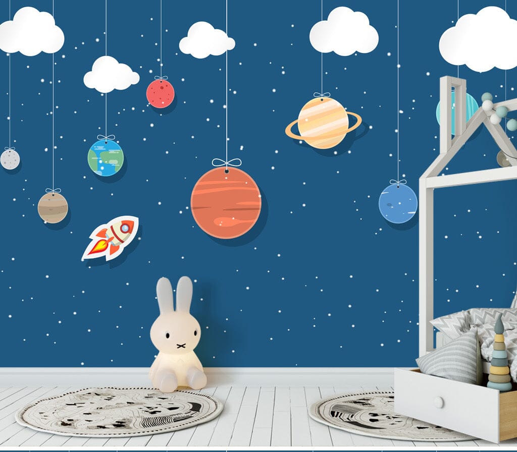3D Cloud Planet WC081 Wall Murals Wallpaper AJ Wallpaper 2 