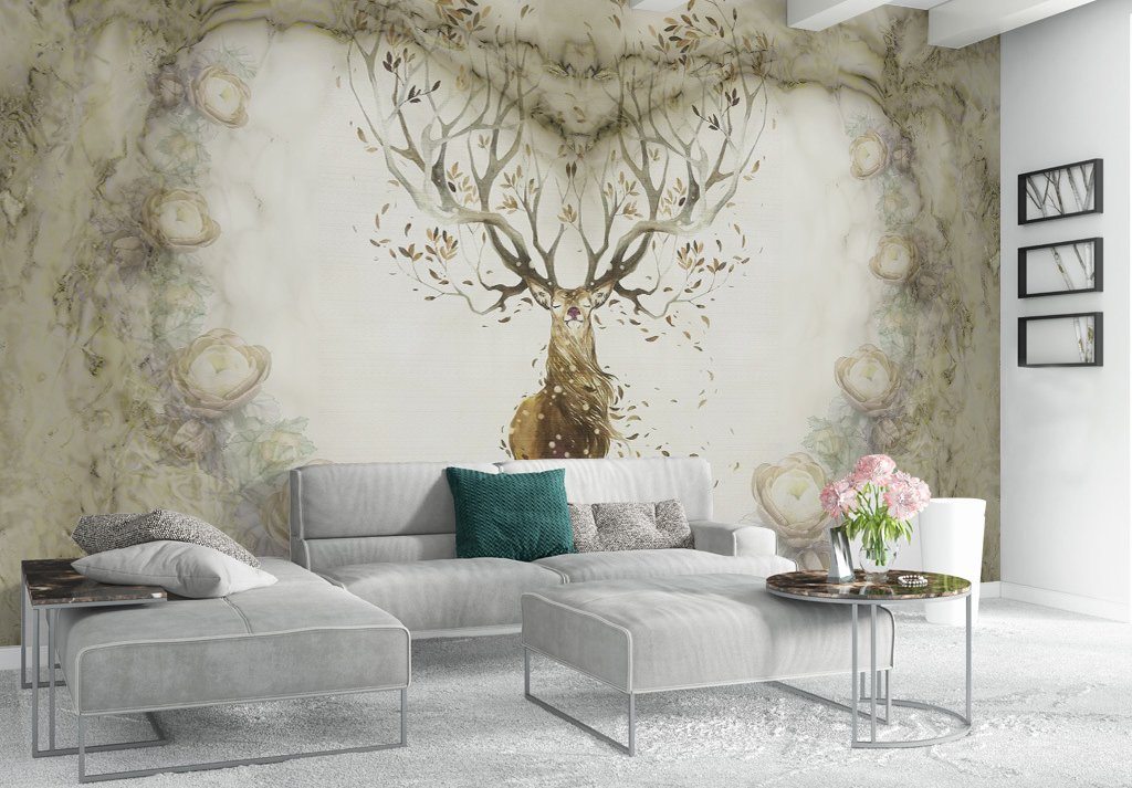 3D Elk Antler 585 Wall Murals Wallpaper AJ Wallpaper 2 
