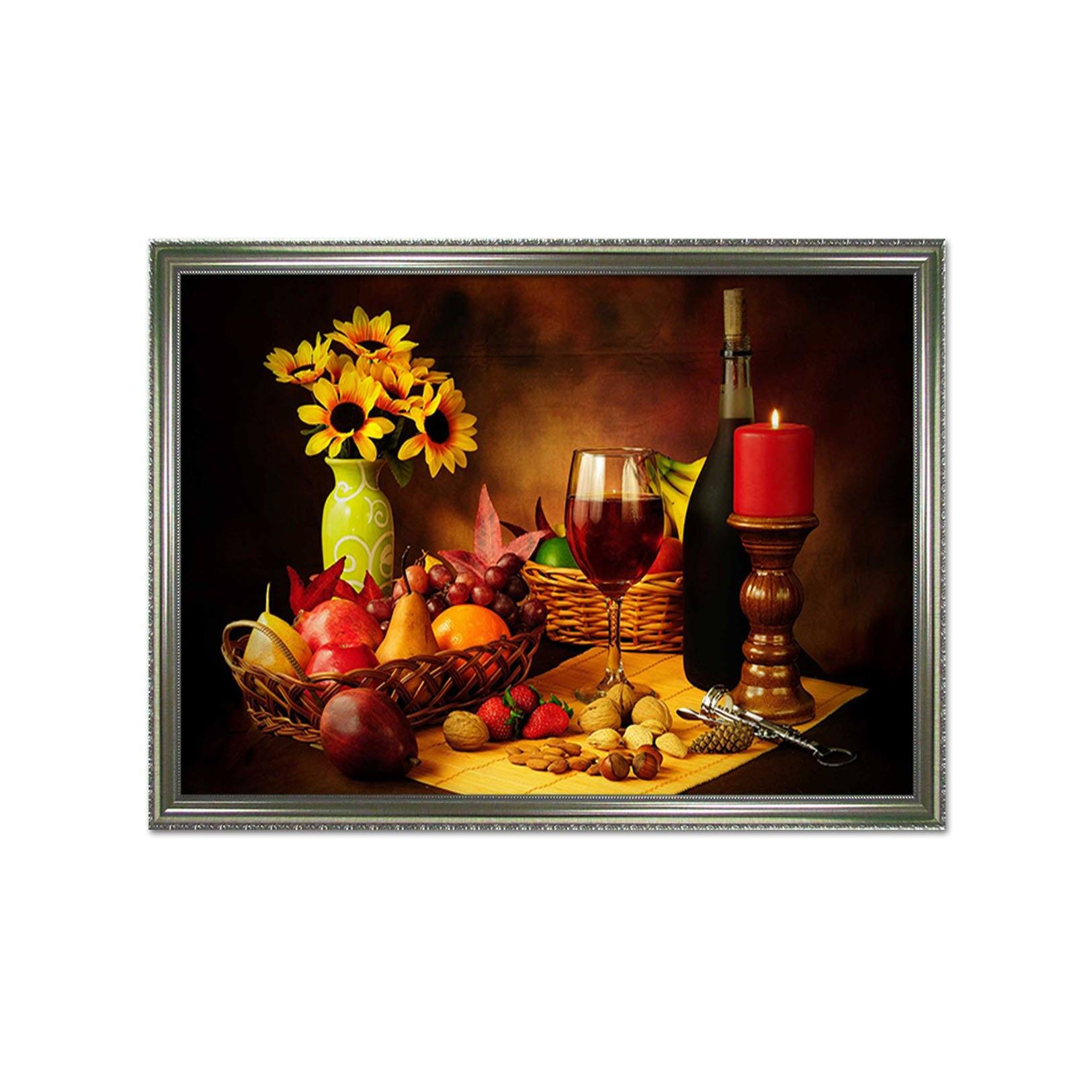 3D Single Light Dinner 117 Fake Framed Print Painting Wallpaper AJ Creativity Home 