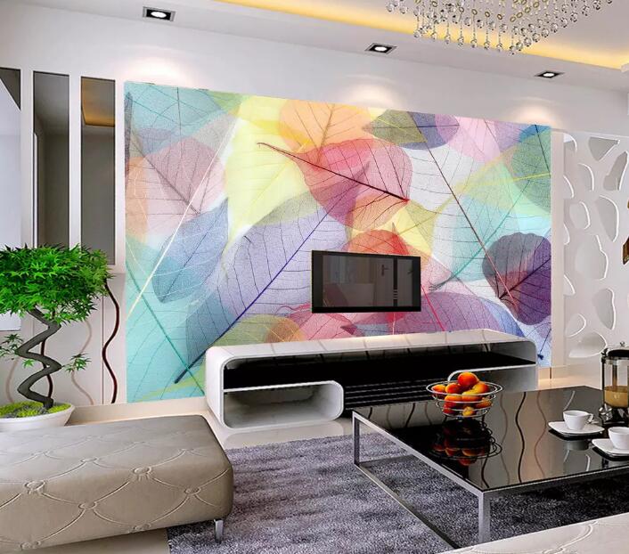3D Colored Leaves 1206 Wall Murals Wallpaper AJ Wallpaper 2 