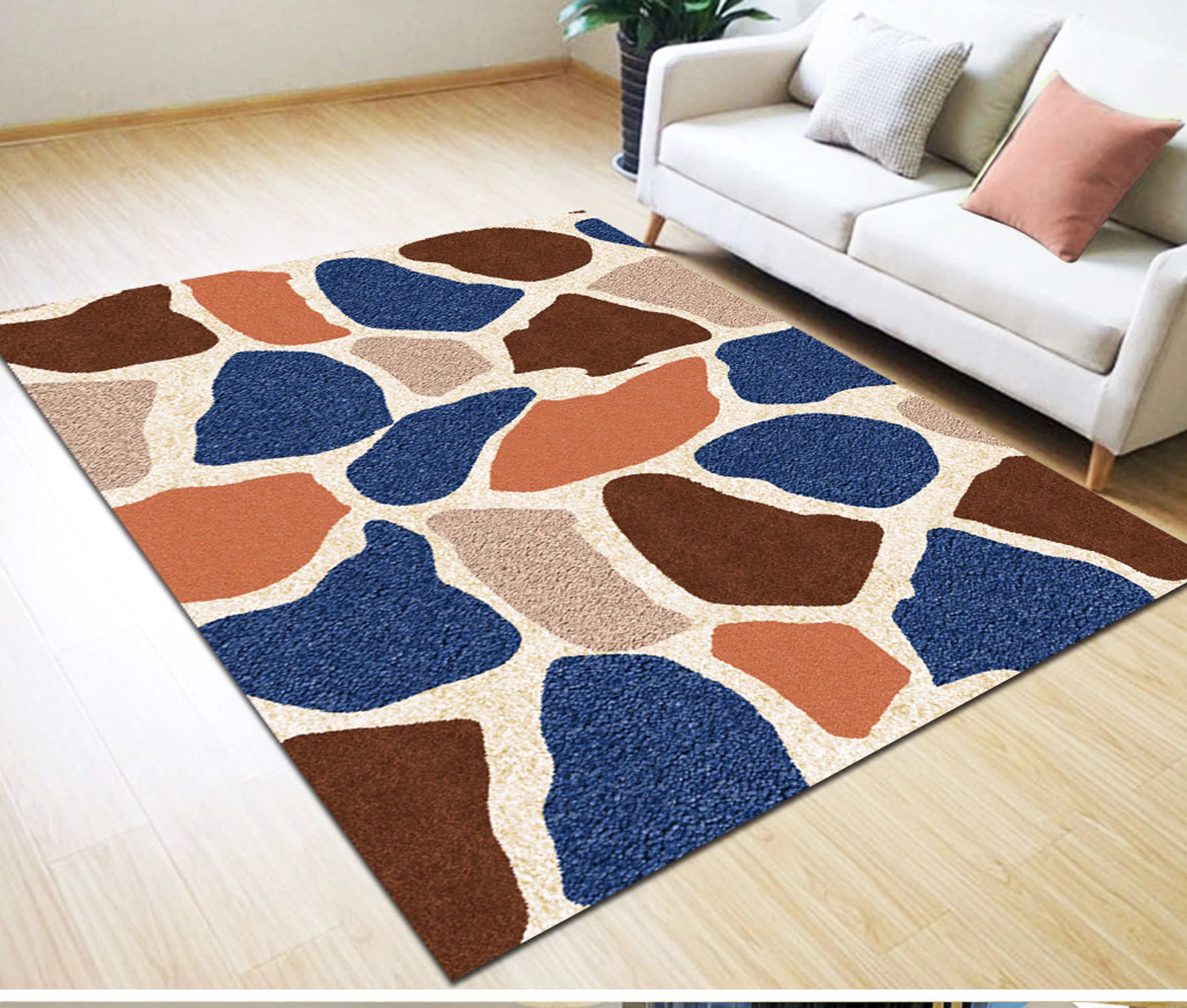 3D Colored Geometric Pattern WG561 Non Slip Rug Mat Mat AJ Creativity Home 
