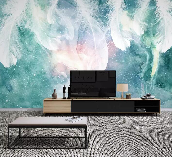 3D Colored Feather 919 Wall Murals Wallpaper AJ Wallpaper 2 
