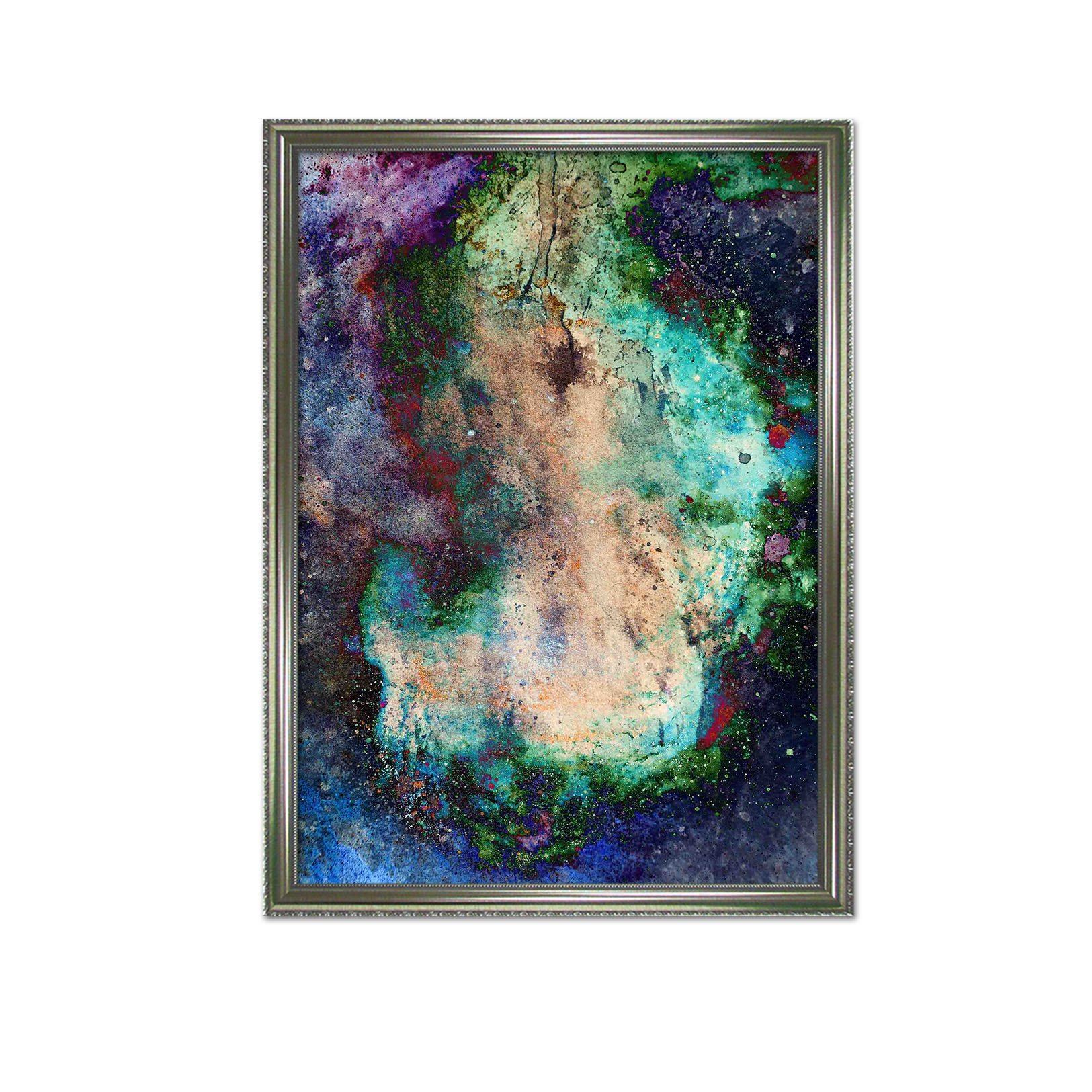 3D Green Edge 119 Fake Framed Print Painting Wallpaper AJ Creativity Home 