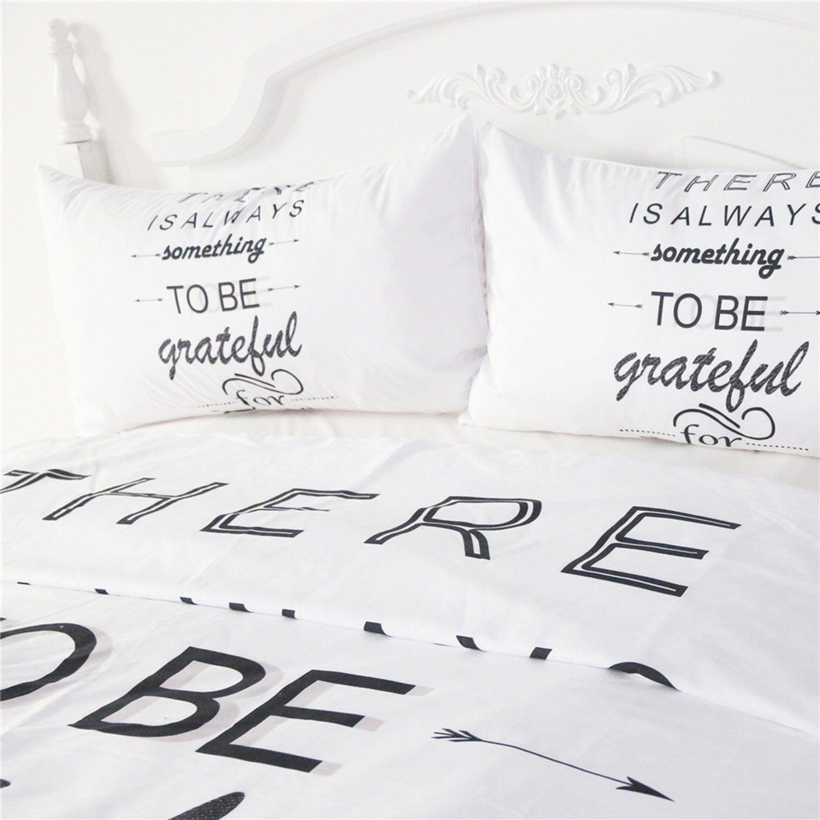 3D Thankful English 137 Bed Pillowcases Quilt Wallpaper AJ Wallpaper 