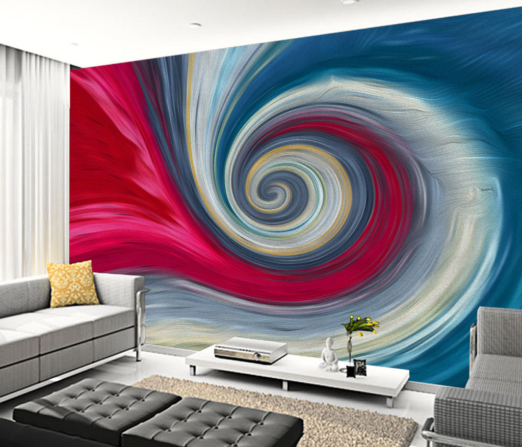 3D Color Wave WC052 Wall Murals