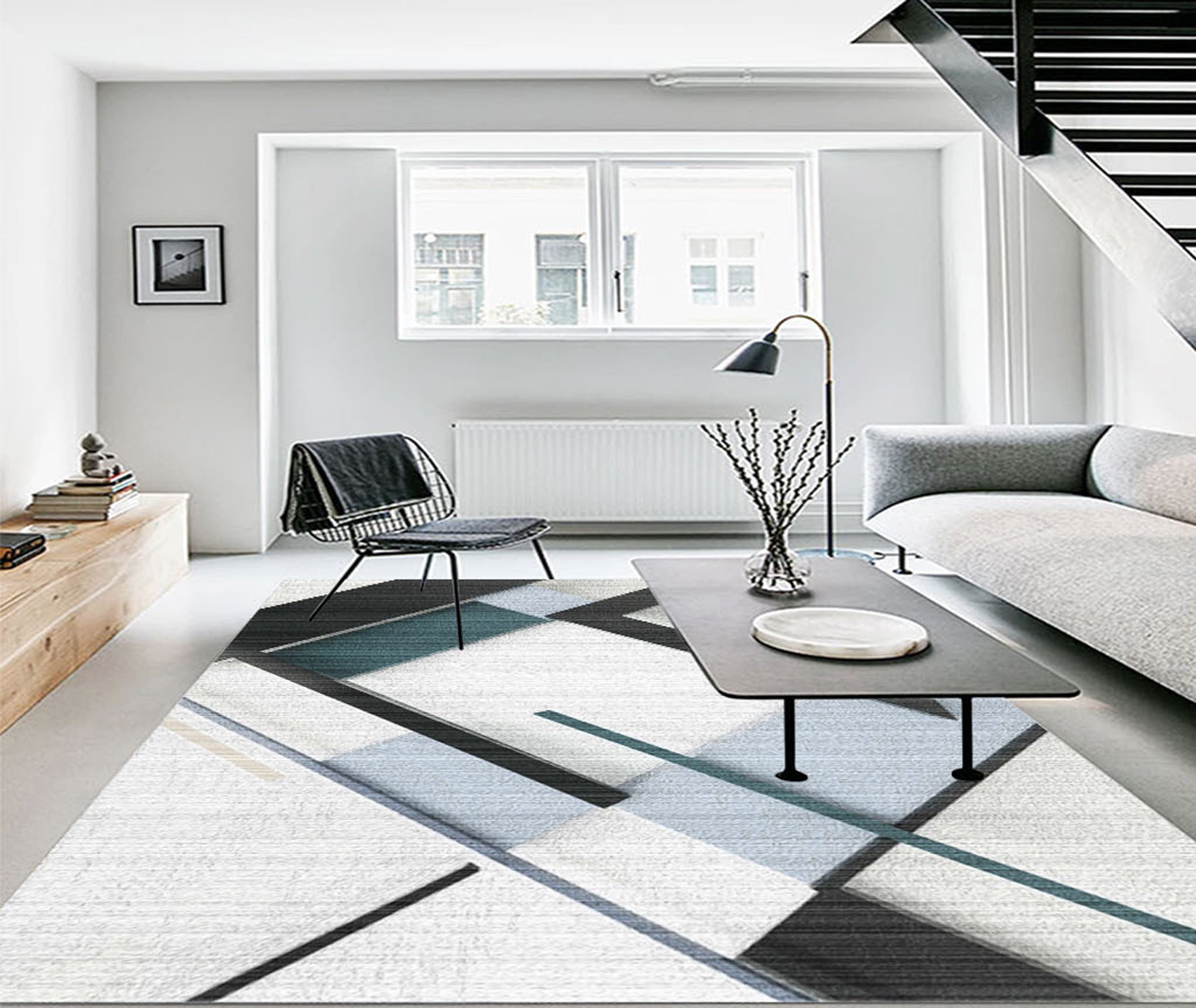 3D Colored Geometric Pattern WG478 Non Slip Rug Mat Mat AJ Creativity Home 