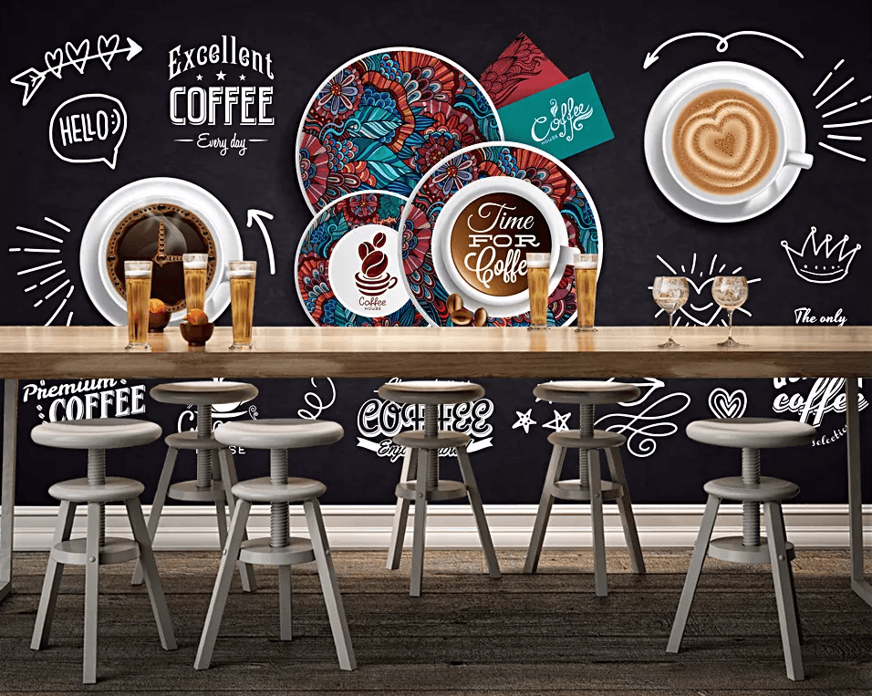 3D Coffee Pattern 180 Wallpaper AJ Wallpaper 2 