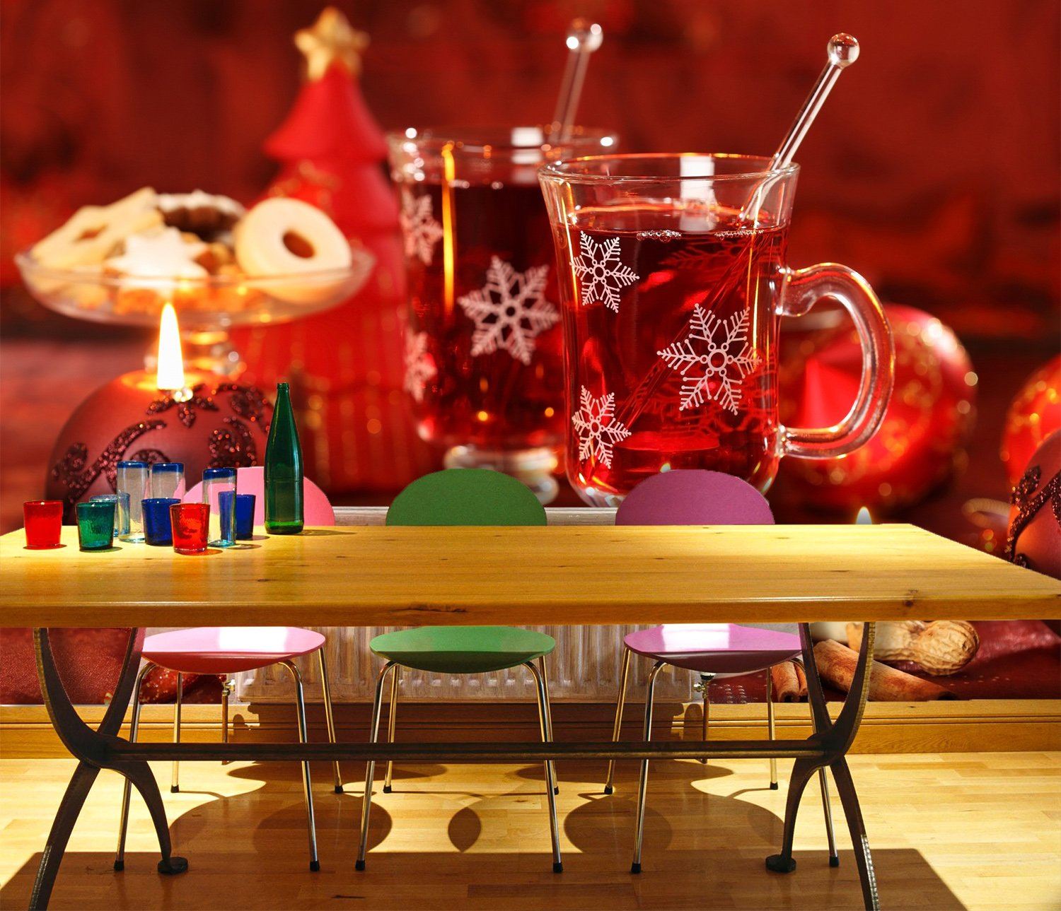 3D Candle Wine 110 Wallpaper AJ Wallpaper 