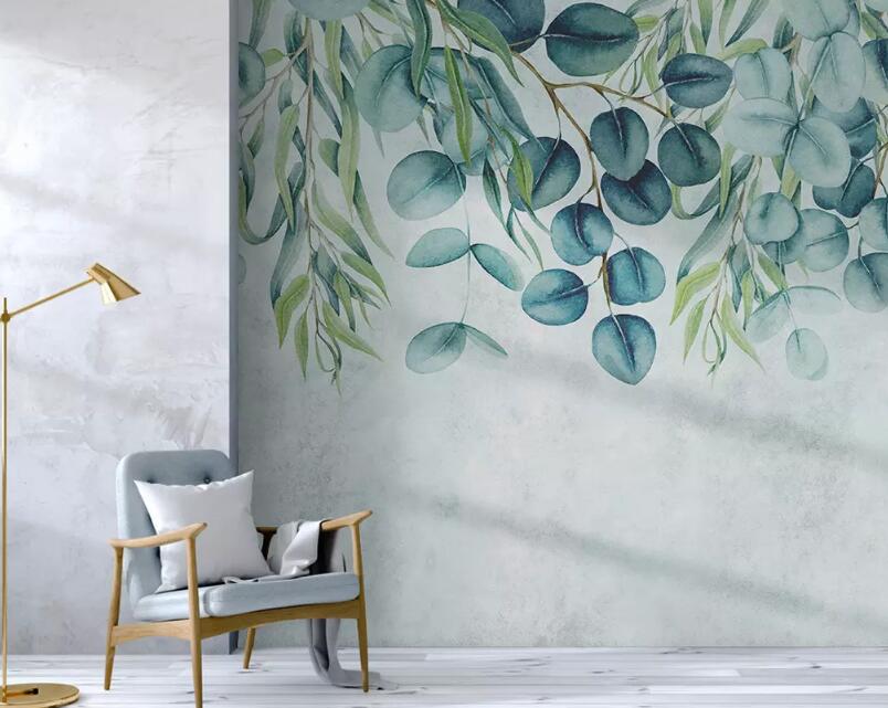 3D Green Leaf 1238 Wall Murals Wallpaper AJ Wallpaper 2 