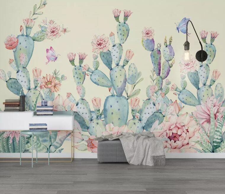 3D Cactus 1454 Wall Murals Wallpaper AJ Wallpaper 2 