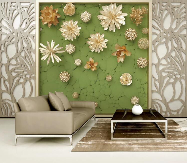 3D Lotus Pond WC188 Wall Murals