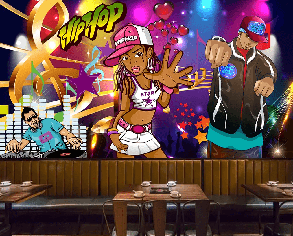 3D Black Girl DJing 375 Wallpaper AJ Wallpaper 2 