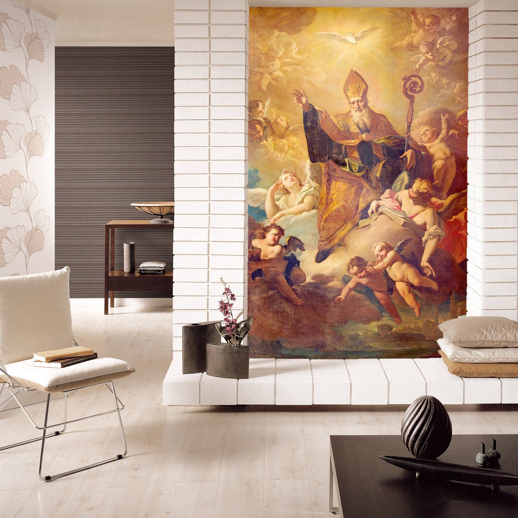 3D Golden Angel 1619 Wall Murals Wallpaper AJ Wallpaper 2 