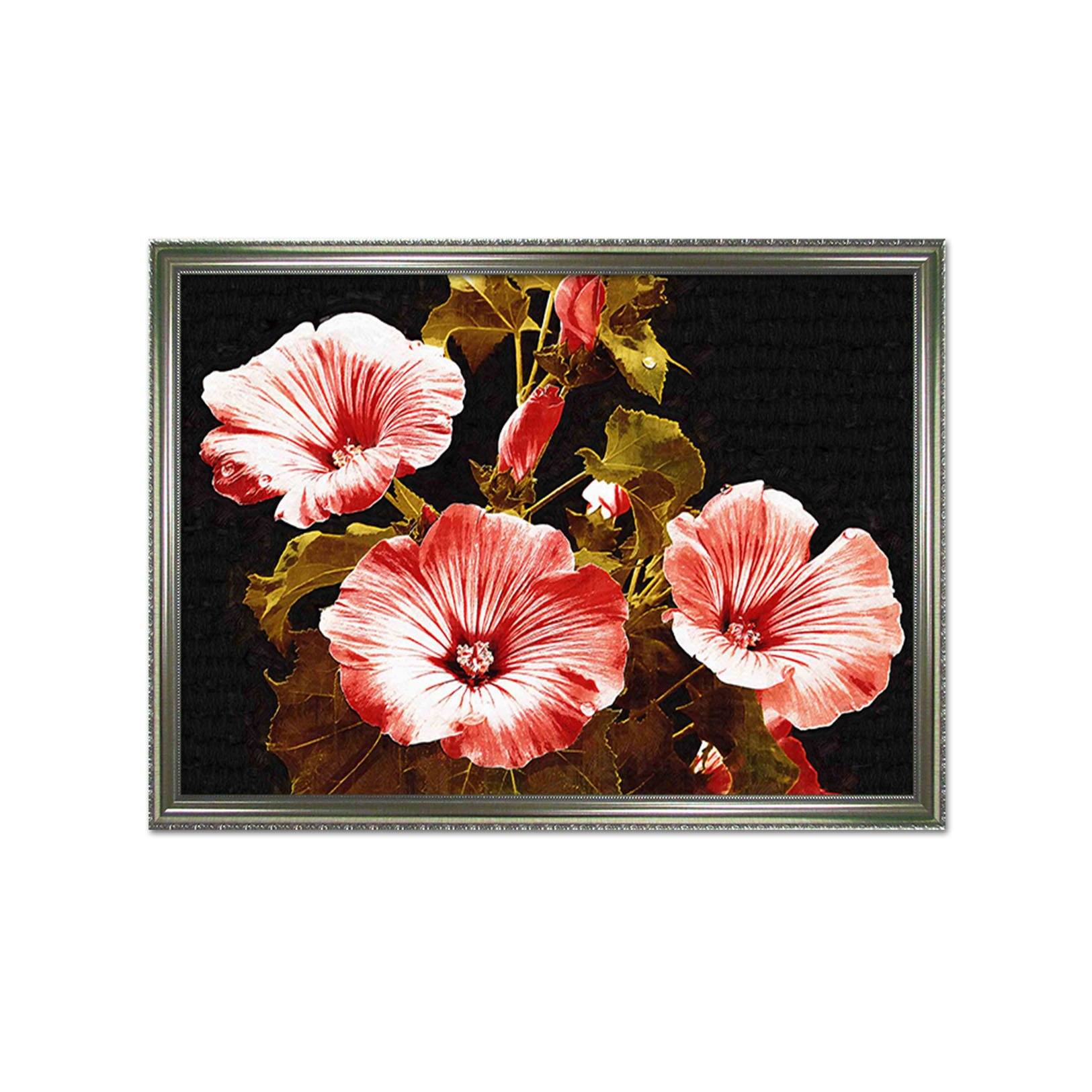 3D Big Red Flower 020 Fake Framed Print Painting Wallpaper AJ Creativity Home 