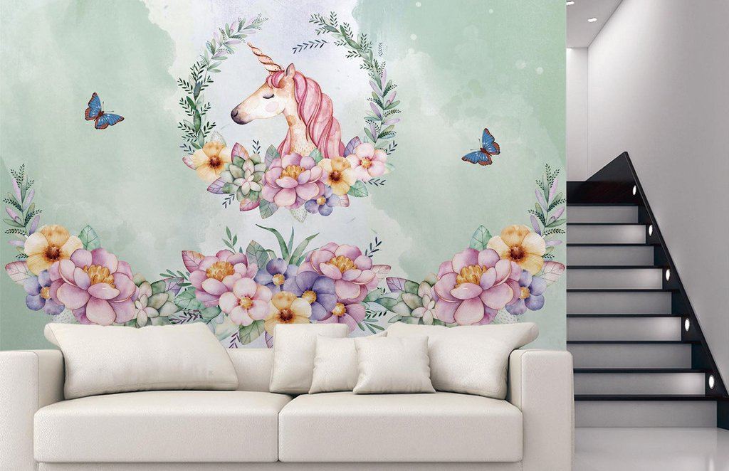 3D Unicorn 195 Wall Murals Wallpaper AJ Wallpaper 2 
