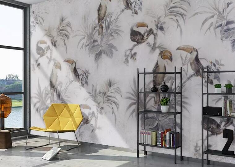 3D Bird Branch 1440 Wall Murals Wallpaper AJ Wallpaper 2 