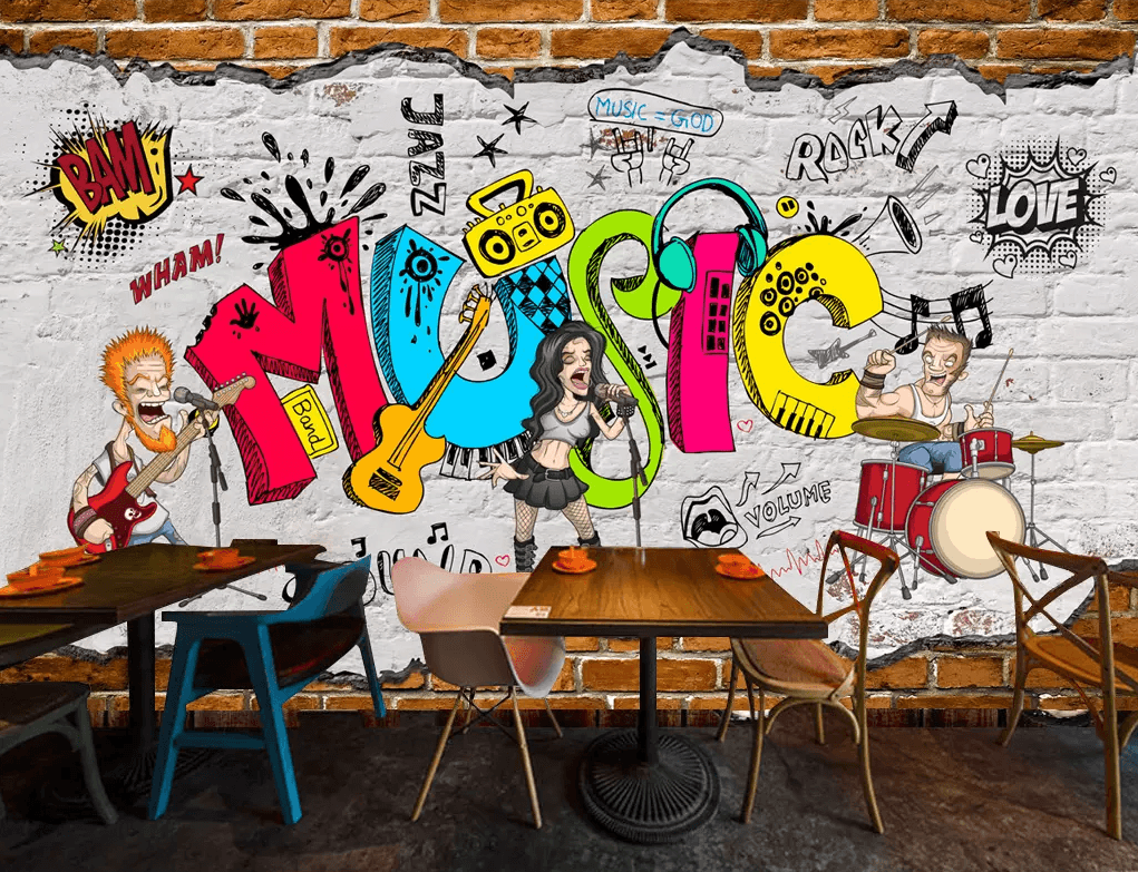 3D Cartoon Music Singing 153 Wallpaper AJ Wallpaper 2 