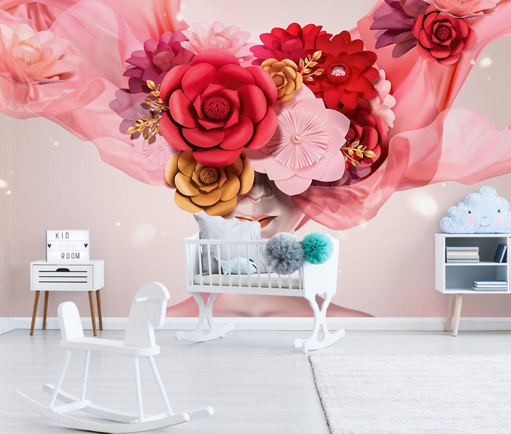 3D Pink Rose 668 Wall Murals Wallpaper AJ Wallpaper 2 