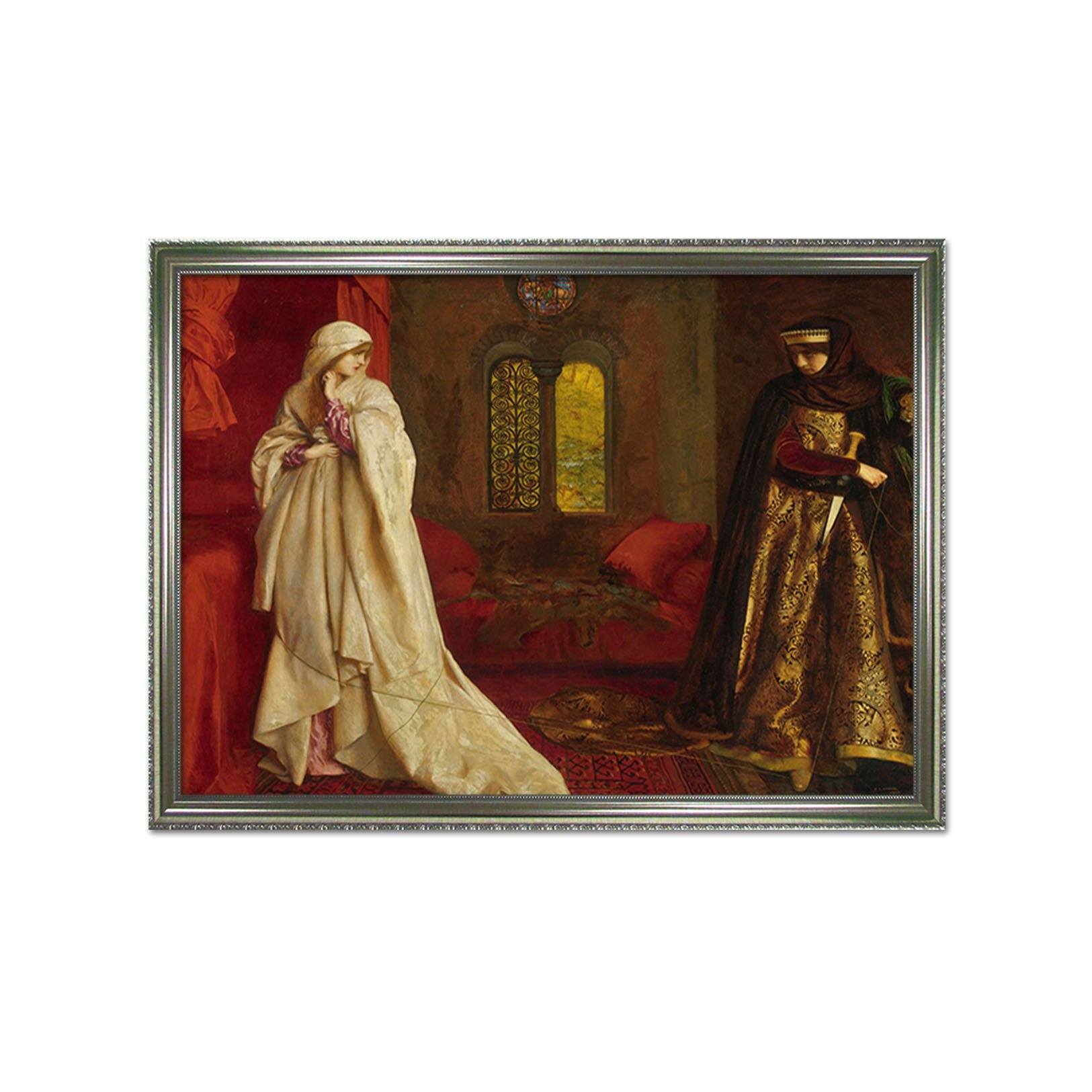 3D Two Women 032 Fake Framed Print Painting Wallpaper AJ Creativity Home 