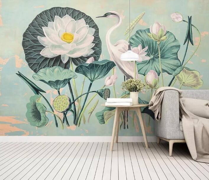 3D Birds And Flowers 440 Wall Murals Wallpaper AJ Wallpaper 2 