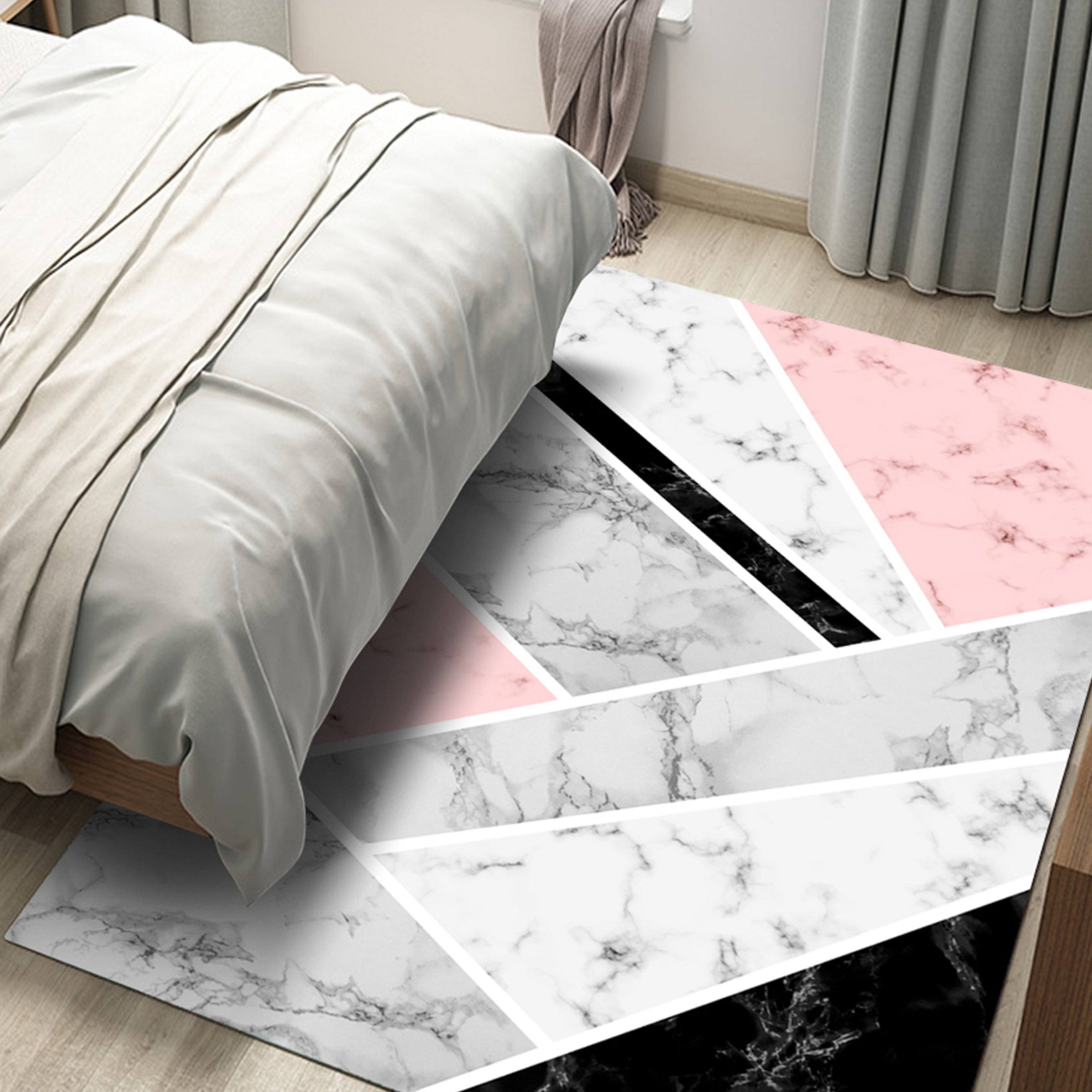 3D Colored Geometric Pattern WG449 Non Slip Rug Mat Mat AJ Creativity Home 