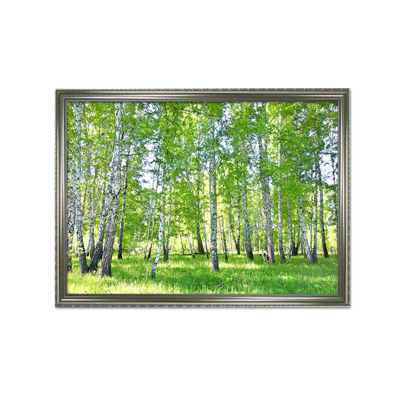 3D Shade Trees 008 Fake Framed Print Painting Wallpaper AJ Creativity Home 
