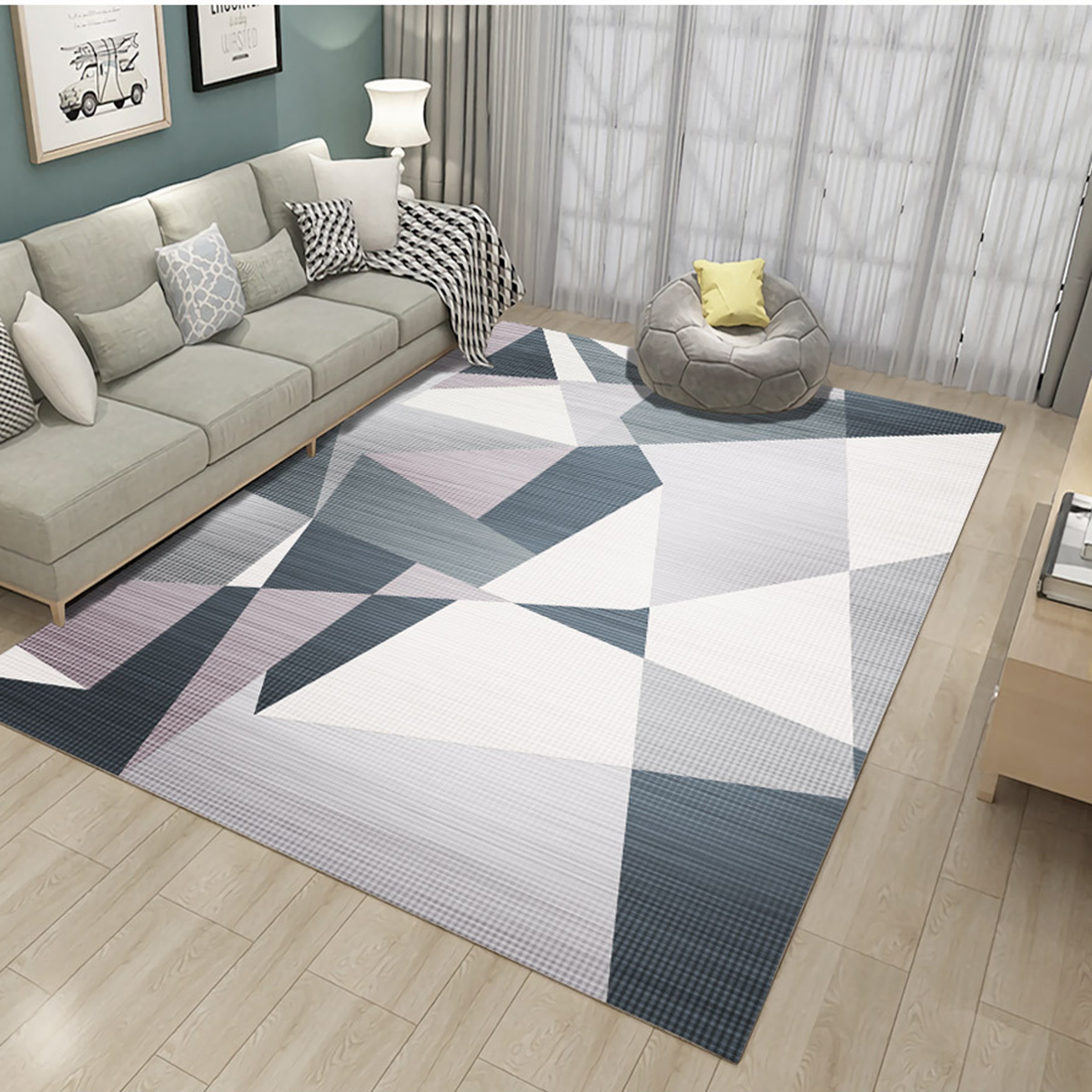 3D Modern Triangle WG402 Non Slip Rug Mat Mat AJ Creativity Home 