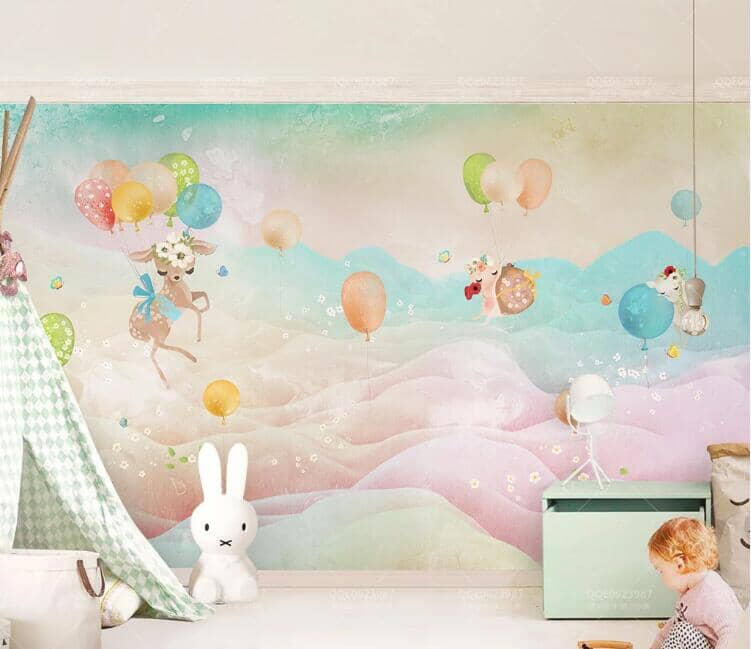 3D Colorful Balloons WC208 Wall Murals Wallpaper AJ Wallpaper 2 