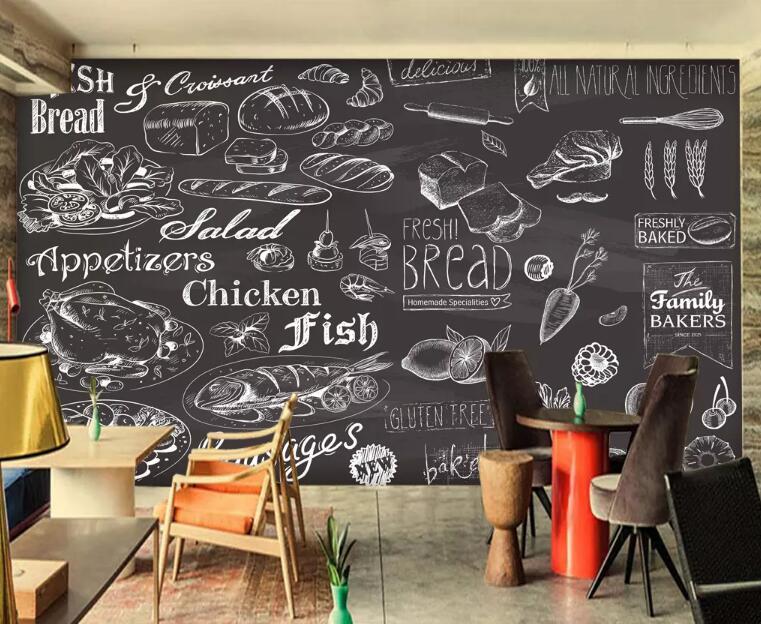 3D Burger 1331 Food Wall Murals Wallpaper AJ Wallpaper 2 