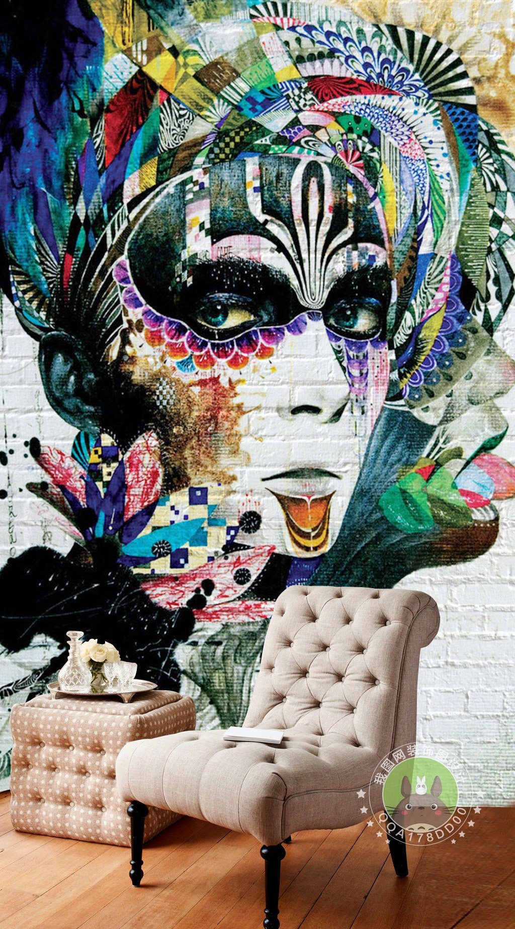 3D Color Avatar 646 Wall Murals Wallpaper AJ Wallpaper 2 