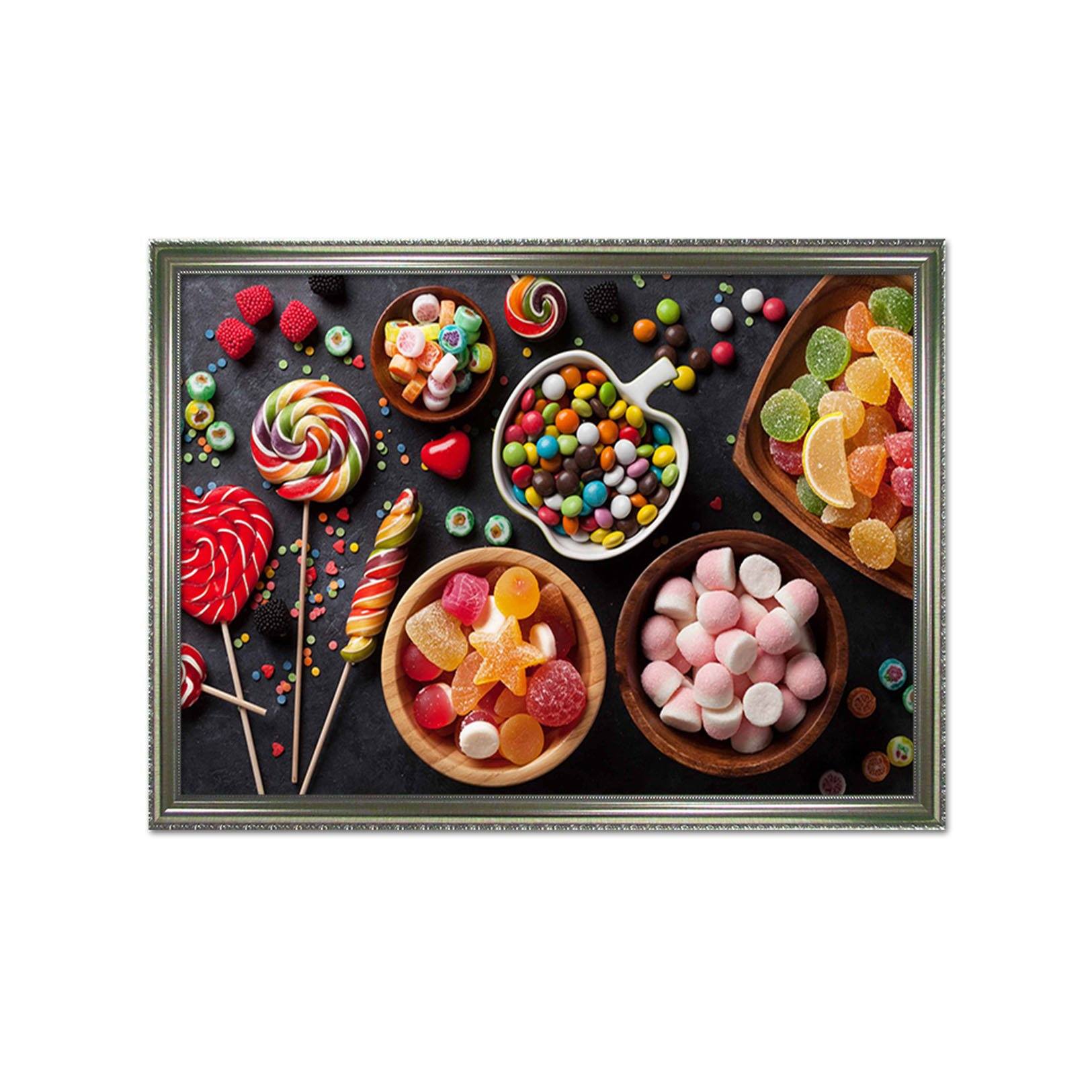 3D Color Sugar 113 Fake Framed Print Painting Wallpaper AJ Creativity Home 