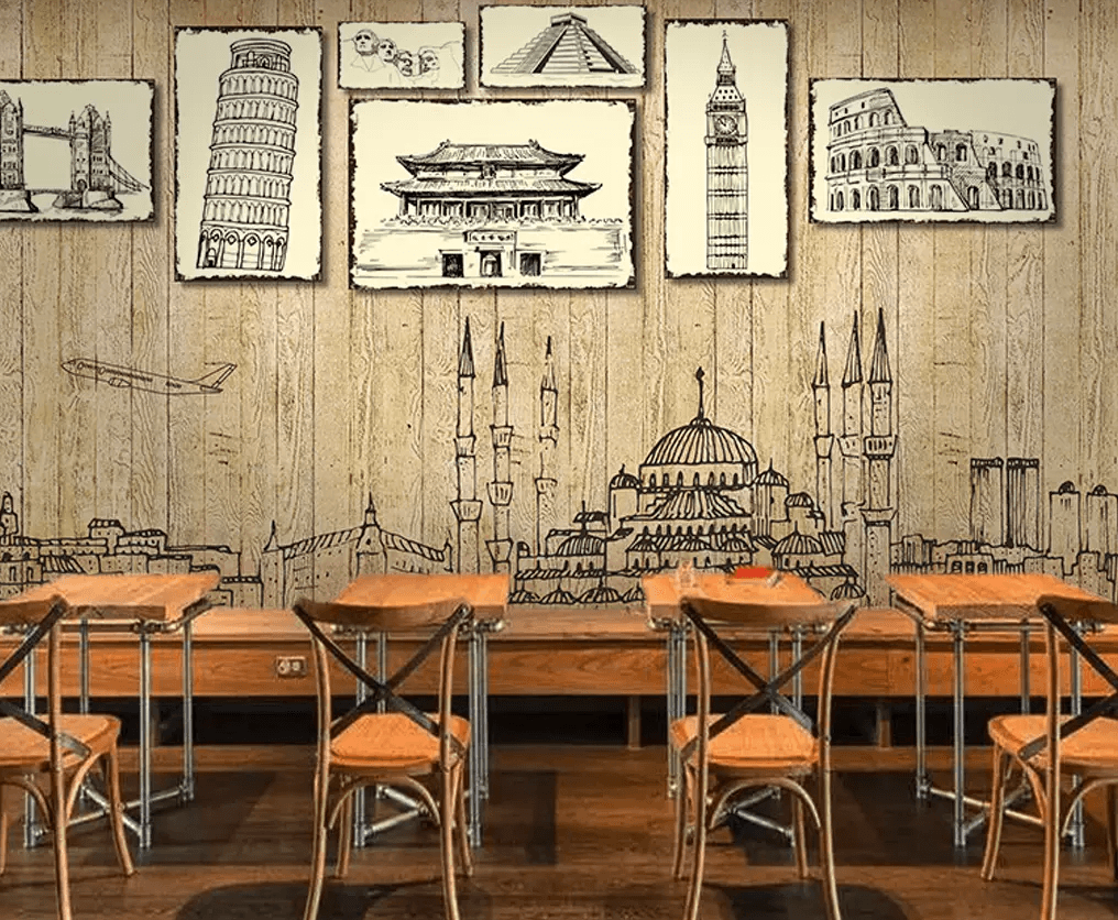 3D Doodle Various Towers 56 Wallpaper AJ Wallpaper 2 