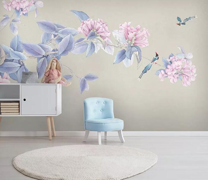 3D Birds And Flowers 765 Wall Murals Wallpaper AJ Wallpaper 2 