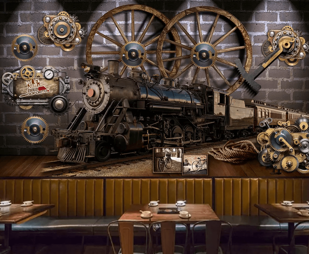 3D Train Iron Wheel 364 Wallpaper AJ Wallpaper 2 
