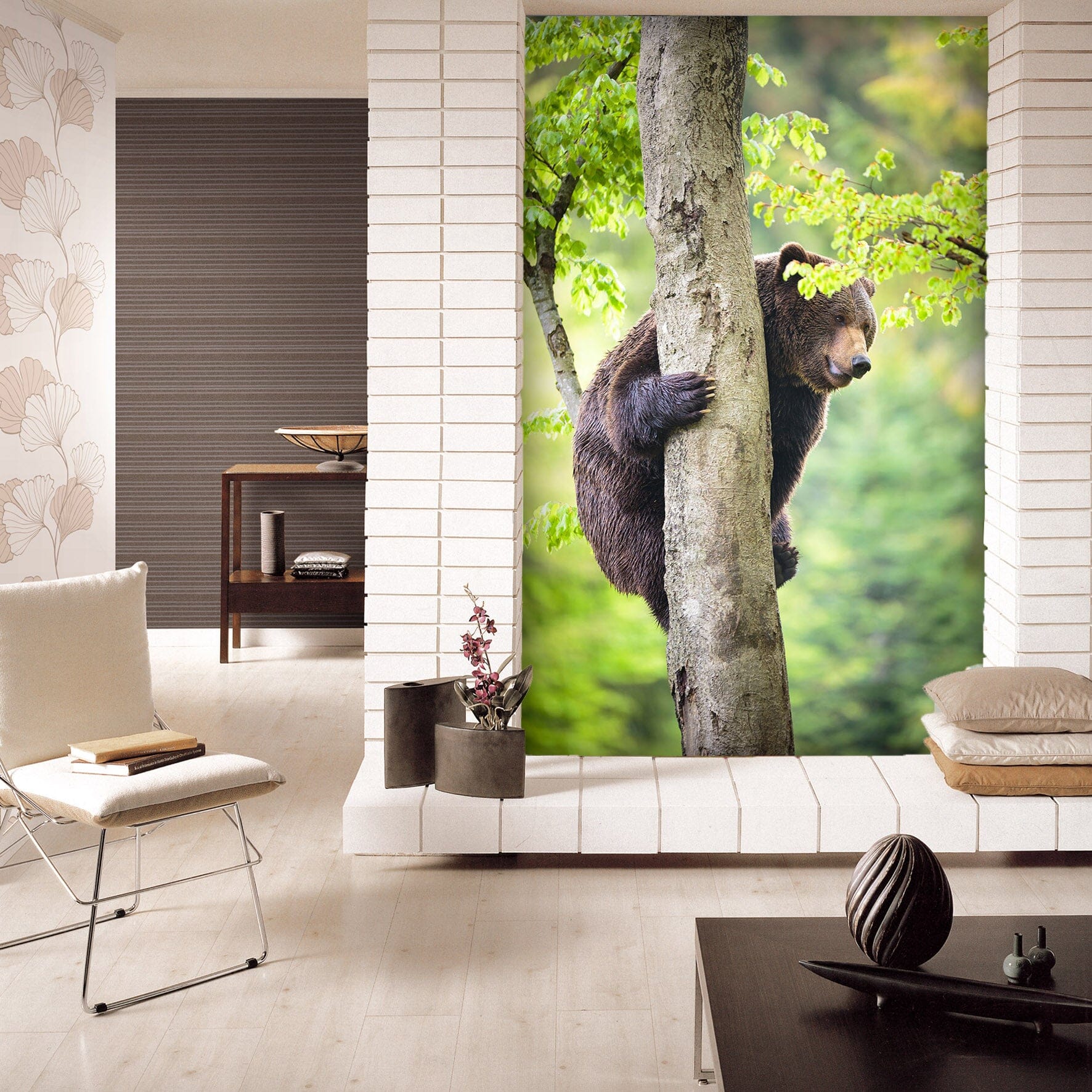 3D Forest Bear 133 Wall Murals Wallpaper AJ Wallpaper 2 