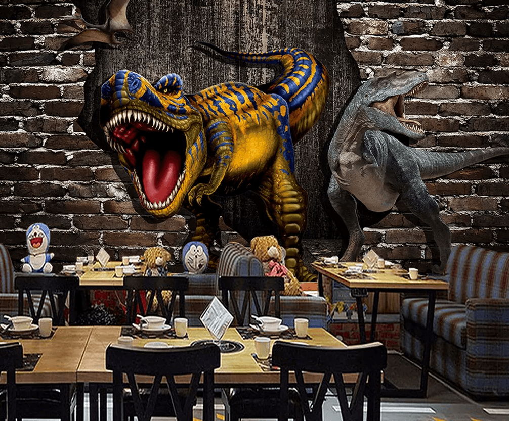 3D Ferocious Dinosaur 436 Wallpaper AJ Wallpaper 2 