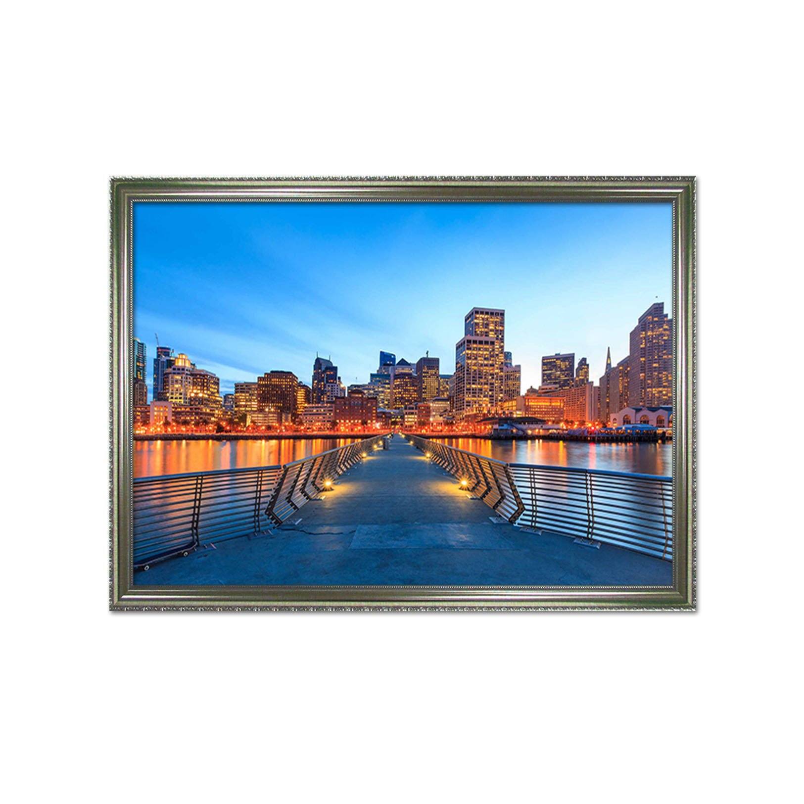 3D Beautiful Bridge 152 Fake Framed Print Painting Wallpaper AJ Creativity Home 