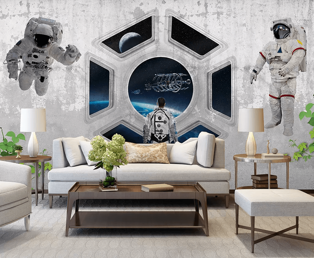 3D Astronauts Flying 271 Wallpaper AJ Wallpaper 2 