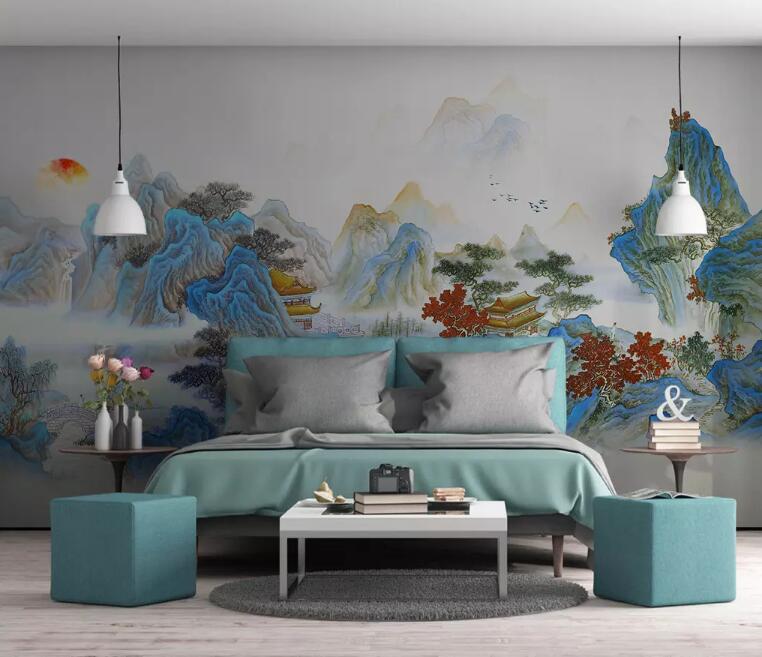 3D Colored Landscape 234 Wall Murals Wallpaper AJ Wallpaper 2 