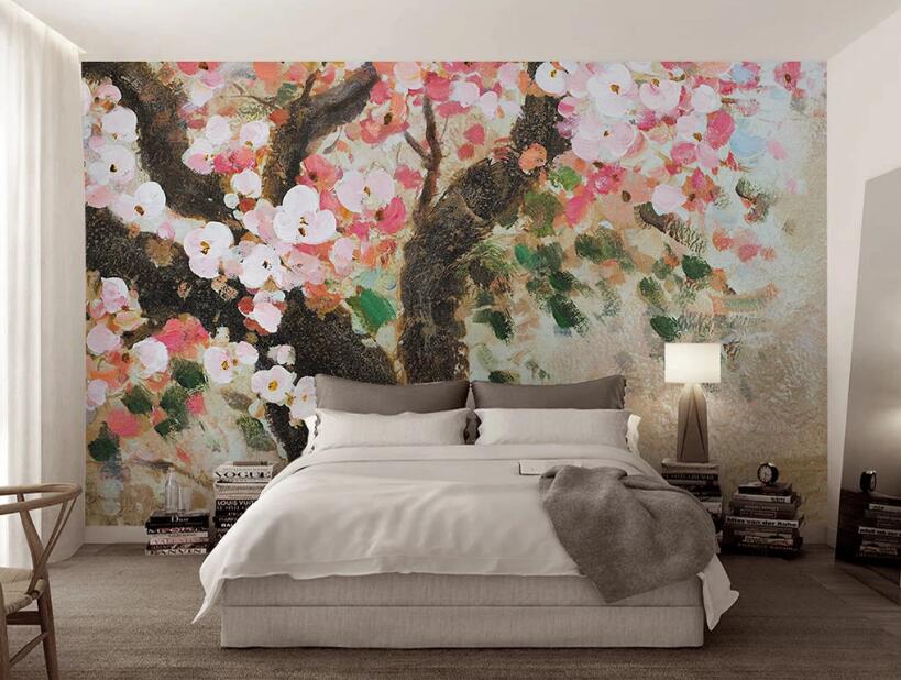 3D Painted Plum 1231 Wall Murals Wallpaper AJ Wallpaper 2 