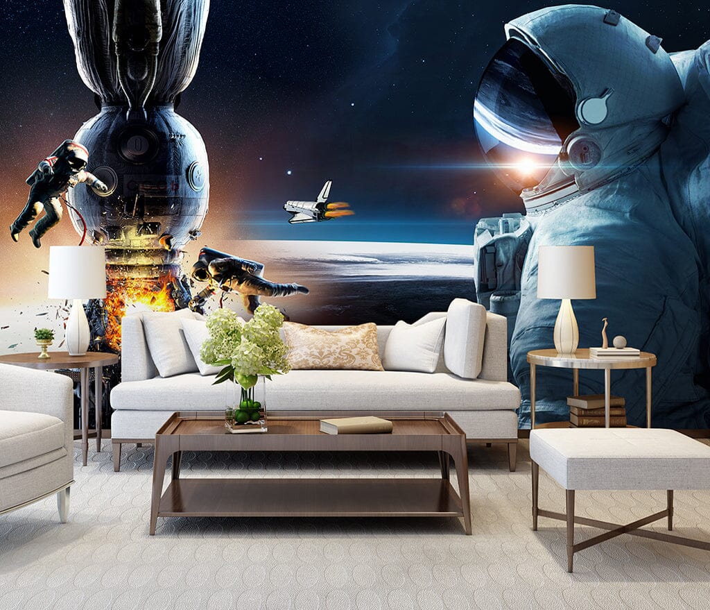3D Rocket Launching WC066 Wall Murals Wallpaper AJ Wallpaper 2 