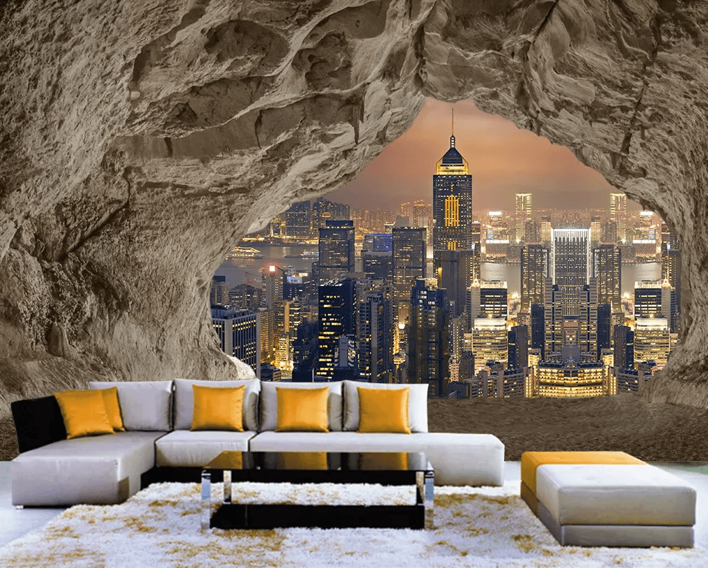 3D Cave Building 208 Wallpaper AJ Wallpaper 2 