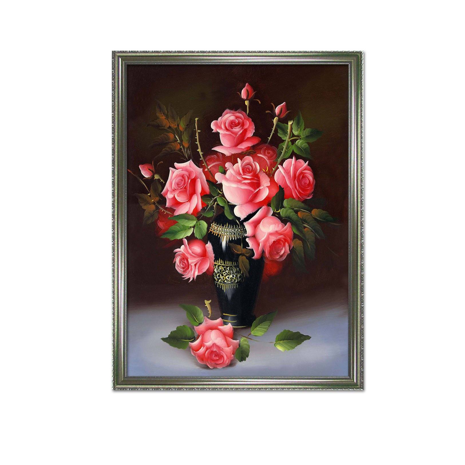 3D Growing Flowers 137 Fake Framed Print Painting Wallpaper AJ Creativity Home 