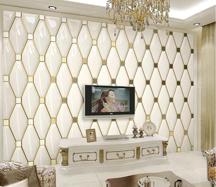 3D Gold Pattern WC256 Wall Murals Wallpaper AJ Wallpaper 2 