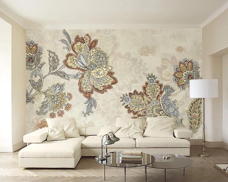 3D Painted Flower 1007 Wall Murals Wallpaper AJ Wallpaper 2 