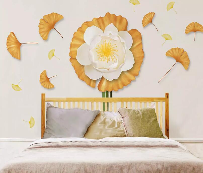 3D Flower Leaves 941 Wall Murals Wallpaper AJ Wallpaper 2 