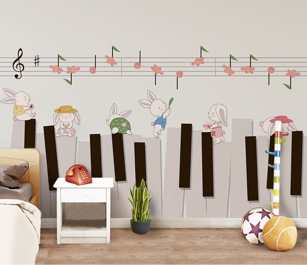 3D Piano Symbol WC019 Wall Murals Wallpaper AJ Wallpaper 2 